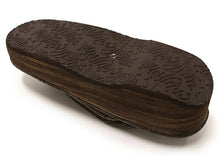 画像をギャラリービューアに読み込む, 草履 カレンブロッソ S M L こげ茶 台 花柄 鼻緒 型押し 足が痛くなりにくい 歩きやすい レディース 女性 着物 和装 Calen Blosso