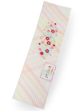 画像をギャラリービューアに読み込む, 七五三 刺繍 半衿 単品 子供用 3歳 7歳 白 七宝 桜 鱗 レインボー カラフル こども 日本製 正絹 着物 和服 和装 和小物 キッズ ジュニア 女の子 はんえり 襟 SDGs