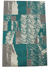 画像をギャラリービューアに読み込む, 洗える着物 コーディネートセット 袷 名古屋帯 正絹帯揚げ帯締め Lサイズ 4点セット 小紋 レディース 女性 カーキ グレー 格子柄 着物 青緑 グレー 幾何学模様柄 帯 帯あげ 帯〆 プレタ 和装 和服 きものセット 送料無料