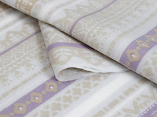 画像をギャラリービューアに読み込む, 洗える着物 セミオーダー付き 反物 単品 ハナエモリ オフホワイト地にストライプと幾何学図形柄 XS・S・M・L・XLサイズから選べる 上品 レディース 女性 小紋 和装 和服 袷 単衣 きもの 羽織 コート 送料無料