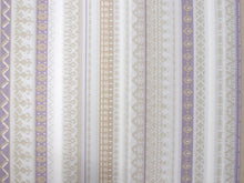 画像をギャラリービューアに読み込む, 洗える着物 セミオーダー付き 反物 単品 ハナエモリ オフホワイト地にストライプと幾何学図形柄 XS・S・M・L・XLサイズから選べる 上品 レディース 女性 小紋 和装 和服 袷 単衣 きもの 羽織 コート 送料無料