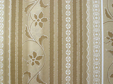 画像をギャラリービューアに読み込む, 洗える着物 セミオーダー付き 反物 単品 ハナエモリ からし地にストライプと更紗柄 XS・S・M・L・XLサイズから選べる 上品 レディース 女性 小紋 和装 和服 袷 単衣 きもの 羽織 コート 送料無料