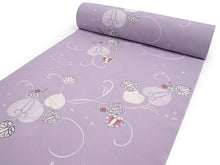 画像をギャラリービューアに読み込む, 洗える着物 セミオーダー付き 反物 単品 ハナエモリ 薄紫地に葵・花柄 XS・S・M・L・XLサイズから選べる 上品 レディース 女性 小紋 和装 和服 袷 単衣 きもの 羽織 コート 送料無料