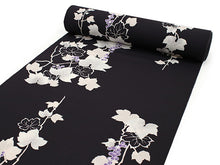 画像をギャラリービューアに読み込む, 洗える着物 セミオーダー付き 反物 単品 ハナエモリ 深紫地に葡萄柄 XS・S・M・L・XLサイズから選べる 上品 レディース 女性 小紋 和装 和服 袷 単衣 きもの 羽織 コート 送料無料