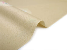 画像をギャラリービューアに読み込む, 着物 洗える着物 フルオーダー 仕立て付 渋黄色地に花色紙柄 東レシルック 反物 和装 和服 袷 単衣 春 秋 冬 レディース 女性 小紋 きもの 羽織 コート カジュアル 上品 TORAY sillook 送料無料