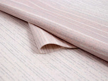 画像をギャラリービューアに読み込む, 着物 洗える着物 フルオーダー 仕立て付 薄ピンク地に横段雨縞と雪輪幾何学柄 東レシルック 反物 和装 和服 袷 単衣 春 秋 冬 レディース 女性 小紋 きもの 羽織 コート カジュアル 上品 TORAY sillook 送料無料