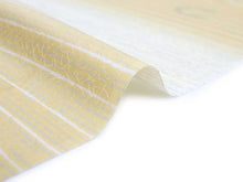 画像をギャラリービューアに読み込む, 着物 洗える着物 フルオーダー 仕立て付 黄地に横段雨縞と雪輪幾何学柄 東レシルック 反物 和装 和服 袷 単衣 春 秋 冬 レディース 女性 小紋 きもの 羽織 コート カジュアル 上品 TORAY sillook 送料無料