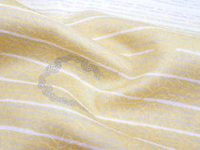 画像をギャラリービューアに読み込む, 着物 洗える着物 フルオーダー 仕立て付 黄地に横段雨縞と雪輪幾何学柄 東レシルック 反物 和装 和服 袷 単衣 春 秋 冬 レディース 女性 小紋 きもの 羽織 コート カジュアル 上品 TORAY sillook 送料無料