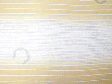 画像をギャラリービューアに読み込む, 着物 洗える着物 フルオーダー 仕立て付 黄地に横段雨縞と雪輪幾何学柄 東レシルック 反物 和装 和服 袷 単衣 春 秋 冬 レディース 女性 小紋 きもの 羽織 コート カジュアル 上品 TORAY sillook 送料無料