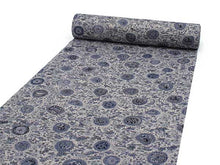 画像をギャラリービューアに読み込む, 着物 洗える着物 フルオーダー 仕立て付 グレー地に花の丸柄 東レシルック 反物 和装 和服 袷 単衣 春 秋 冬 レディース 女性 小紋 きもの 羽織 コート カジュアル 上品 TORAY sillook 送料無料