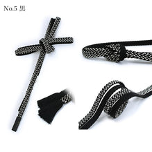 画像をギャラリービューアに読み込む, 帯締め 正絹 単品 衿秀 銀ちらし あられ組 5色 水色 藤色 黒 イエロー シルク 燃り房 組紐 よりふさ おしゃれ 上品 和装小物 着物 和服 和装 小紋 訪問着 色無地 女性 レディース セミフォーマル カジュアル 未使用 新品 送料無料 ネコポス発送可能 あす楽