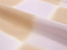 画像をギャラリービューアに読み込む, 帯揚げ 帯締め セット 正絹 綾竹組 ベージュ 薄紫 市松 ちりめん 帯揚 緑 茶色 帯締 訪問着 色無地 普段のお出かけに 和装小物 着付け小物 着物 和服 和装 レディース 女性 帯あげ 帯〆 未使用 送料無料 あす楽