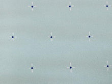 画像をギャラリービューアに読み込む, 正絹 小紋 反物 丹後ちりめん 鮫小紋 ブルー地クロス柄 フルオーダー 仕立て付き 着物 和装 和服 単品 女性 レディース 送料無料