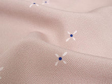 画像をギャラリービューアに読み込む, 正絹 小紋 反物 丹後ちりめん 鮫小紋 薄小豆色地クロス柄 フルオーダー 仕立て付き 着物 和装 和服 単品 女性 レディース 送料無料