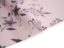 画像をギャラリービューアに読み込む, 着物 洗える着物 反物 レディース セミオーダー 仕立て付 XS S M L XL 袷 単衣 ピンク 薄紫 花 和装 和服 女性 小紋 送料無料 きもの 羽織 コート ポリエステル 京都