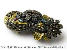 画像をギャラリービューアに読み込む, 帯留 瓢箪 花 蝶 単品 三分紐を通す アンティーク調 和 可愛い 帯留め 帯どめ 小紋 洒落着 パーティー クリスマス お正月 和装小物 着物 和服 和装 帯飾り アクセサリー