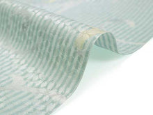 画像をギャラリービューアに読み込む, 洗える長襦袢 東レ シルック 反物 ポリエステル フルオーダー 仕立て付 水色地 桜地紋 縞 ストライプ 唐草 女性 レディース 着物 和装 和服 きもの kimono 単品 おしゃれ 上品 TORAY silloo