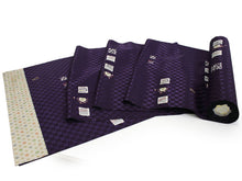 画像をギャラリービューアに読み込む, 洗える長襦袢 東レ シルック 反物 ポリエステル フルオーダー 仕立て付 紫地 市松地紋 桜 輪 市松 鹿の子柄 女性 レディース 着物 和装 和服 きもの kimono 単品 おしゃれ 上品 TORAY sillo