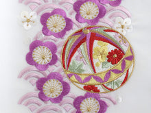 画像をギャラリービューアに読み込む, 半衿 刺繍 梅 青海波 毬 6色 赤 ピンク イエロー 紫 ゴールド シルバー 単品 半襟 レディース ポリエステル 洗える 半えり 女性 和装小物 カジュアル 成人式 卒業式 結婚式 振袖 二尺袖 訪問着 パーティー 着物 おしゃれ 日本製 ネコポス便