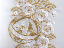 画像をギャラリービューアに読み込む, 半衿 刺繍 梅 青海波 毬 6色 赤 ピンク イエロー 紫 ゴールド シルバー 単品 半襟 レディース ポリエステル 洗える 半えり 女性 和装小物 カジュアル 成人式 卒業式 結婚式 振袖 二尺袖 訪問着 パーティー 着物 おしゃれ 日本製 ネコポス便