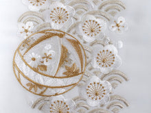 画像をギャラリービューアに読み込む, 半衿 刺繍 梅 青海波 毬 6色 赤 ピンク イエロー 紫 ゴールド シルバー 単品 半襟 レディース ポリエステル 洗える 半えり 女性 和装小物 カジュアル 成人式 卒業式 結婚式 振袖 二尺袖 訪問着 パーティー 着物 おしゃれ 日本製 ネコポス便