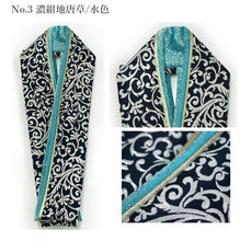 画像をギャラリービューアに読み込む, 伊達衿 重ね襟 振袖 成人式 重ね衿 伊達襟 黒 紺 エンジ グレー 唐草 二尺袖 袴 卒業式 リバーシブル 結婚式 披露宴 着物 和装 和服 女性 レディース 大学生 日本製