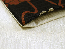 画像をギャラリービューアに読み込む, 半幅帯 おりびと 単品 黒 蓮 リバーシブル 着物 帯 カジュアル レディース アレンジ 半巾帯 細帯 四寸 日本製 女性 和装 和服 レトロ モダン あす楽