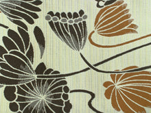 画像をギャラリービューアに読み込む, 半幅帯 おりびと 単品 ベージュ 蓮 リバーシブル 着物 帯 カジュアル レディース アレンジ 半巾帯 細帯 四寸 日本製 女性 和装 和服 レトロ モダン あす楽