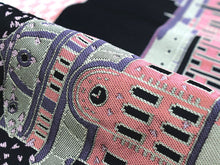 画像をギャラリービューアに読み込む, 半幅帯 おりびと 単品 黒 東京駅 リバーシブル 着物 帯 カジュアル レディース アレンジ 半巾帯 細帯 四寸 日本製 女性 和装 和服 レトロ モダン あす楽