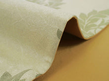 画像をギャラリービューアに読み込む, 半幅帯 百華帯 単品 ベージュ 葉 植物 からし色 黄土色 リバーシブル 着物 帯 カジュアル レディース アレンジ 半巾帯 細帯 四寸 日本製 女性 和装 和服 レトロ あす楽