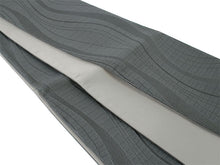 画像をギャラリービューアに読み込む, 半幅帯 百華帯 単品 グレー 青灰 曲線 流線 リバーシブル 着物 帯 カジュアル レディース アレンジ 半巾帯 細帯 四寸 日本製 女性 和装 和服 レトロ あす楽