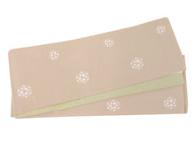 画像をギャラリービューアに読み込む, 半幅帯 リバーシブル 全4柄 帯 細帯 ピンクベージュ グレー 紺 花 ドット 刺繍 綿 着物 カジュアル レディース アレンジ 半巾帯 四寸 日本製 女性 和装 和服 レトロ モダン あす楽