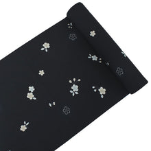 画像をギャラリービューアに読み込む, 着物 洗える着物 反物 レディース セミオーダー 仕立て付 XS S M L XL 袷 単衣 黒紺 桜 つぼみ 和装 和服 女性 小紋 市田ひろみ 市田ひろみ好み 送料無料 きもの 羽織 コート ポリエステル 京都