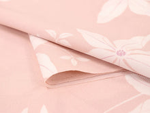 画像をギャラリービューアに読み込む, 着物 洗える着物 反物 レディース セミオーダー 仕立て付 XS S M L XL 袷 単衣 ピンク 花 クレマチス テッセン 和装 和服 女性 小紋 市田ひろみ 市田ひろみ好み 送料無料 きもの 羽織 コート ポリエステ