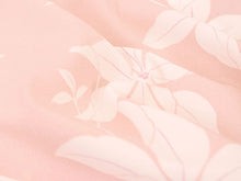 画像をギャラリービューアに読み込む, 着物 洗える着物 反物 レディース セミオーダー 仕立て付 XS S M L XL 袷 単衣 ピンク 花 クレマチス テッセン 和装 和服 女性 小紋 市田ひろみ 市田ひろみ好み 送料無料 きもの 羽織 コート ポリエステ