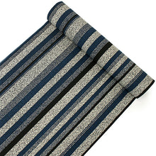 画像をギャラリービューアに読み込む, 着物 洗える着物 反物 レディース セミオーダー 仕立て付 XS S M L XL 袷 単衣 オフホワイト 白 青 あられ 縞 縦縞 ストライプ 和装 和服 女性 小紋 市田ひろみ 市田ひろみ好み 送料無料 きもの 羽織