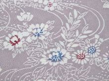 画像をギャラリービューアに読み込む, 着物 洗える着物 反物 レディース セミオーダー 仕立て付 XS S M L XL 袷 単衣 渋灰紫地 流水 四季 花 和装 和服 女性 小紋 市田ひろみ 市田ひろみ好み 送料無料 きもの 羽織 コート ポリエステル 京都