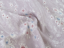 画像をギャラリービューアに読み込む, 着物 洗える着物 反物 レディース セミオーダー 仕立て付 XS S M L XL 袷 単衣 渋灰紫地 流水 四季 花 和装 和服 女性 小紋 市田ひろみ 市田ひろみ好み 送料無料 きもの 羽織 コート ポリエステル 京都