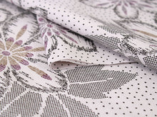 画像をギャラリービューアに読み込む, 着物 洗える着物 反物 レディース セミオーダー 仕立て付 XS S M L XL 袷 単衣 灰紫地ドット 水玉 花柄 和装 和服 女性 小紋 市田ひろみ 市田ひろみ好み 送料無料 きもの 羽織 コート ポリエステル 京都