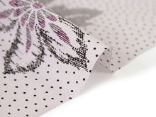画像をギャラリービューアに読み込む, 着物 洗える着物 反物 レディース セミオーダー 仕立て付 XS S M L XL 袷 単衣 灰紫地ドット 水玉 花柄 和装 和服 女性 小紋 市田ひろみ 市田ひろみ好み 送料無料 きもの 羽織 コート ポリエステル 京都