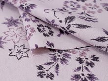 画像をギャラリービューアに読み込む, 着物 洗える着物 反物 レディース セミオーダー 仕立て付 XS S M L XL 袷 単衣 紫 ピンク 花 菊 和装 和服 女性 小紋 市田ひろみ 市田ひろみ好み 送料無料 きもの 羽織 コート ポリエステル 京都