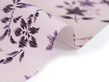 画像をギャラリービューアに読み込む, 着物 洗える着物 反物 レディース セミオーダー 仕立て付 XS S M L XL 袷 単衣 紫 ピンク 花 菊 和装 和服 女性 小紋 市田ひろみ 市田ひろみ好み 送料無料 きもの 羽織 コート ポリエステル 京都