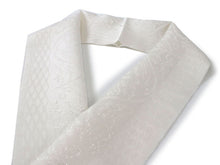 画像をギャラリービューアに読み込む, 半衿 単品 衿秀 白 オフホワイト 立涌 花 植物 半襟 レディース 絹100% 洗える 半えり 女性 和装小物 カジュアル フォーマル イベント パーティー 着物 おしゃれ ネコポス便可 あす楽