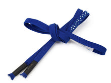 画像をギャラリービューアに読み込む, 帯締め 単品 正絹 衿秀 平組 カジュアル向き 青 ラインストーン チェコガラス プレシオサ カジュアル 平締め 組紐 帯〆 小紋 紬 和装小物 着付け小物 着物 和服 和装 おびじめ レディース 女性 日本製 ネコポス あす楽