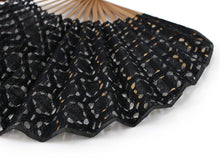 画像をギャラリービューアに読み込む, 扇子 扇子袋 2点セット 西川庄六商店 レース レディース 黒 桐箱入り エコ ギフト プレゼント 贈り物 春 夏 母の日 婦人 女性 女 コットン ポリエステル せんす 和装小物 雑貨 暑さ対策 節電 エコ 飛沫防止 あす楽