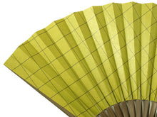 画像をギャラリービューアに読み込む, 扇子 扇子袋 2点セット 西川庄六商店 大風量 紙 抹茶色 格子柄 日本製 桐箱入り エコ ギフト プレゼント 贈り物 春 夏 父の日 男性 せんす 和装小物 雑貨 暑さ対策 節電 エコ 飛沫防止 あす楽 送料無料