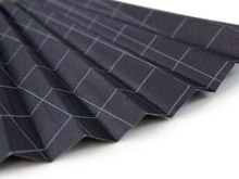 画像をギャラリービューアに読み込む, 扇子 扇子袋 2点セット 西川庄六商店 大風量 紙 紺色 格子柄 日本製 桐箱入り エコ ギフト プレゼント 贈り物 春 夏 父の日 男性 せんす 和装小物 雑貨 暑さ対策 節電 エコ 飛沫防止 あす楽 送料無料