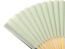 画像をギャラリービューアに読み込む, 扇子 扇子袋 2点セット 西川庄六商店 ジャパンギャルド 花 麻 近江ちぢみ グリーン 桐箱入り エコ ギフト プレゼント 贈り物 春 夏 母の日 女性 せんす 和装小物 雑貨 暑さ対策 節電 エコ 飛沫防止 あす楽 送料無料