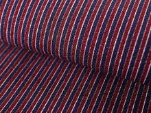 画像をギャラリービューアに読み込む, 洗える着物 コーディネートセット 袷 Mサイズ 着物 赤茶 縞 名古屋帯 紺 葉 リーフ 正絹帯揚げ帯締め 4点セット 小紋 レディース 女性 帯あげ 帯〆 プレタ 和装 和服