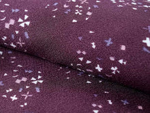 画像をギャラリービューアに読み込む, 洗える着物 コーディネートセット 袷 Mサイズ 着物 渋紫 市松格子 名古屋帯 藤色 幾何学 正絹帯揚げ帯締め 4点セット 小紋 レディース 女性 帯あげ 帯〆 プレタ 和装 和服